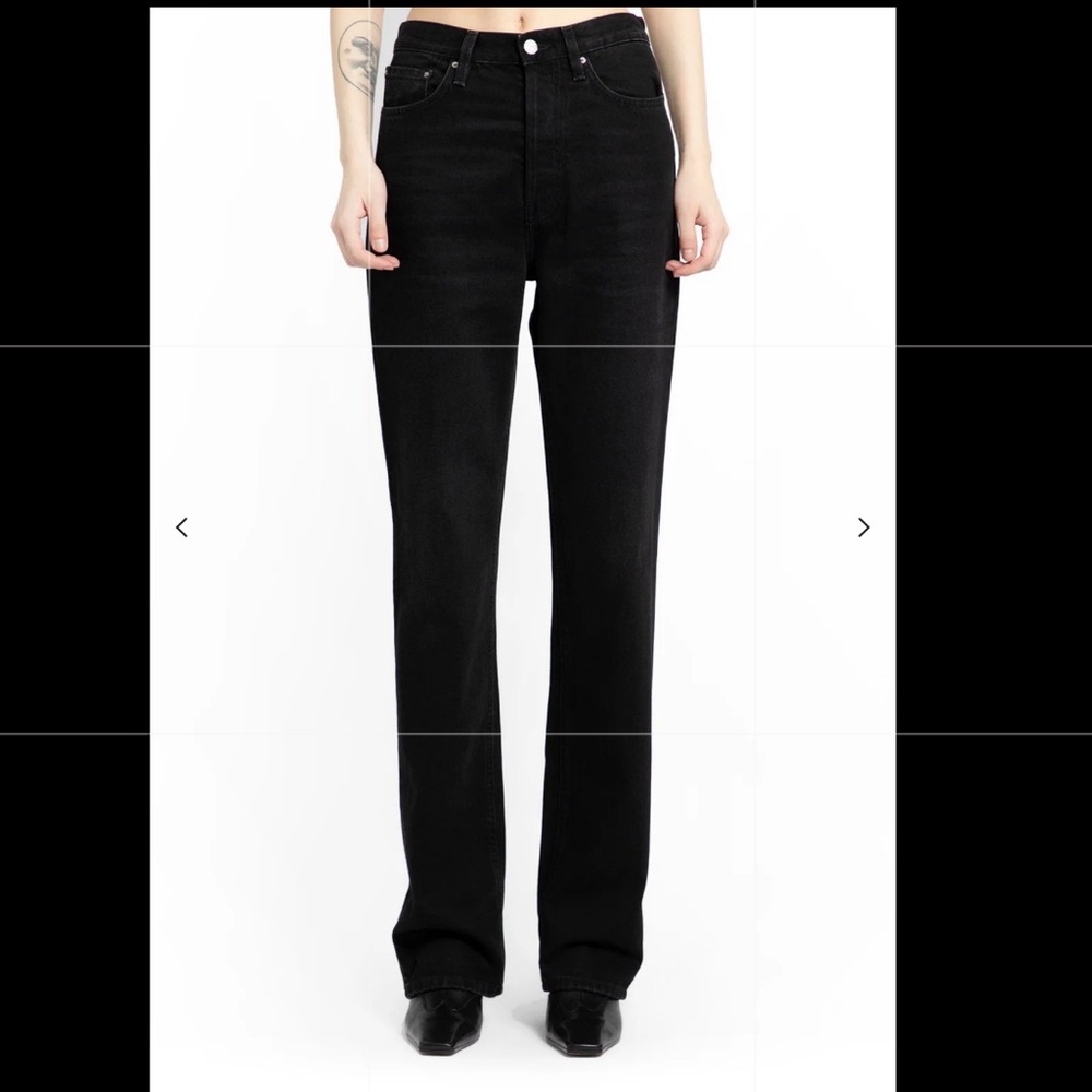 Toteme straight black jeans size 26